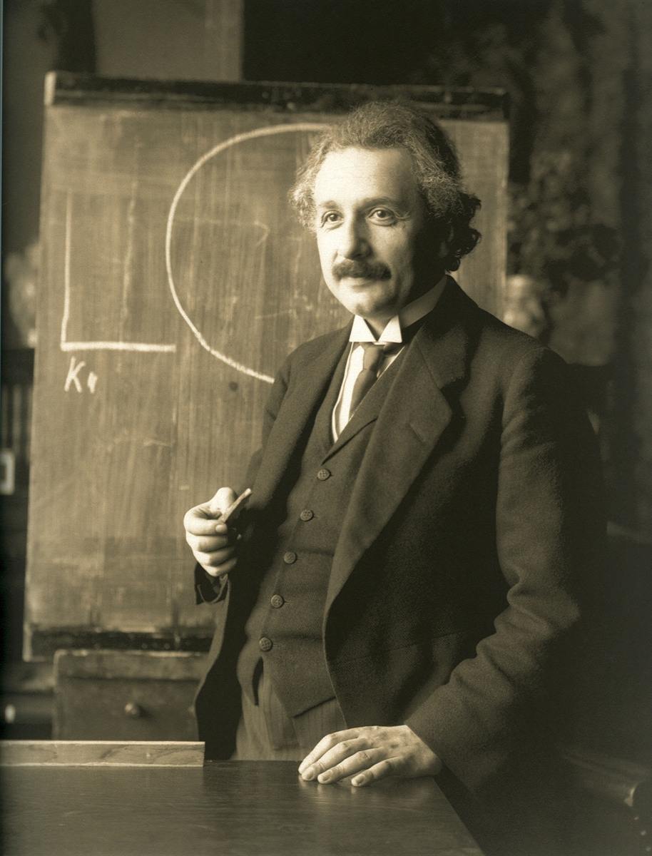 Ferdinand Schmutzer's 1921 portrait of Albert Einstein.